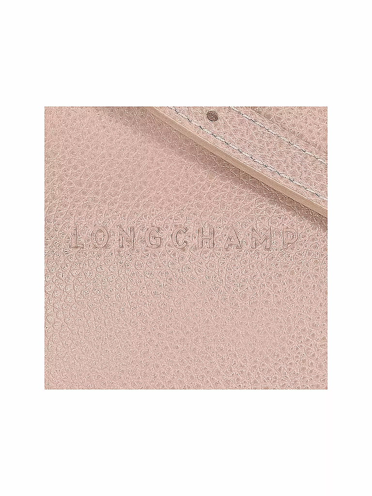 LONGCHAMP | Le Foulonné Umhängetasche mit Reißverschluss Small, Nude | rot