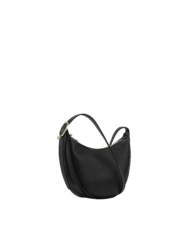 LONGCHAMP | Le Foulonné Umhängetasche Small, Black | 