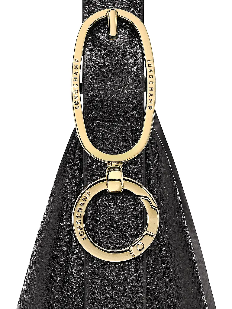 LONGCHAMP | Le Foulonné Umhängetasche Small, Black | 