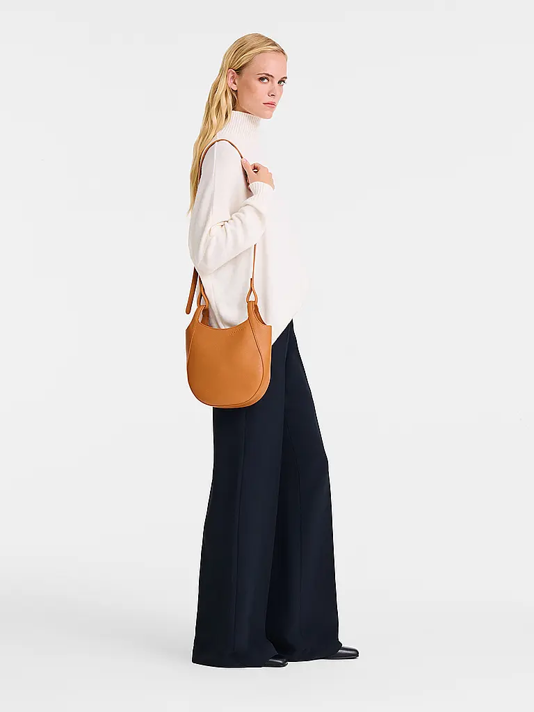 LONGCHAMP | Le Foulonne Umhängetasche Small, Amber | Hellbraun