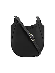 LONGCHAMP | Le Foulonne Umhängetasche Small, Capre | schwarz