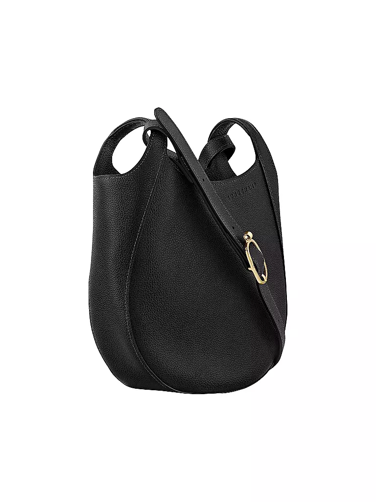 LONGCHAMP | Le Foulonne Umhängetasche Small, Noir | creme