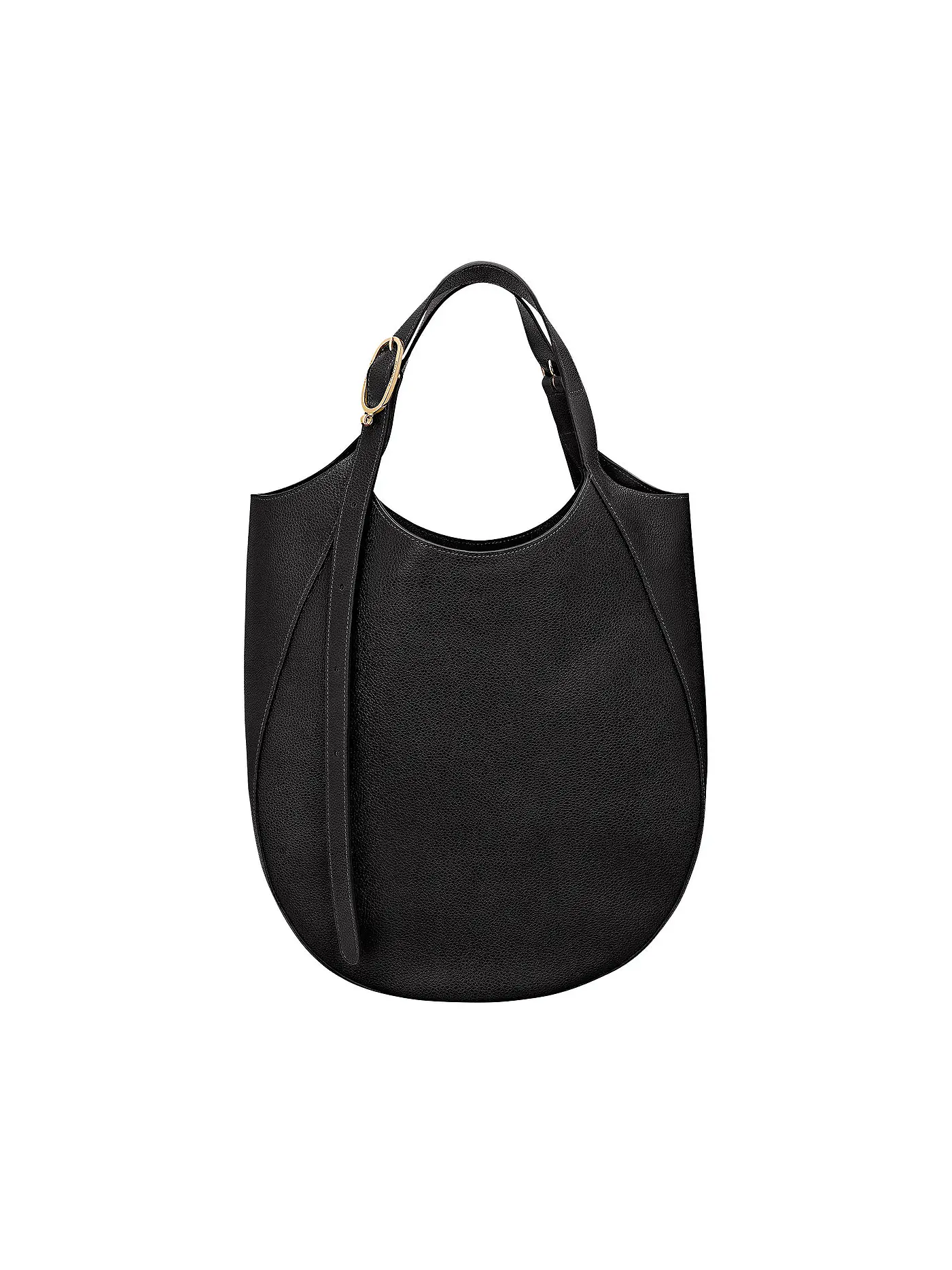 LONGCHAMP | Le Foulonne Umhängetasche XLarge, Bisuit | schwarz