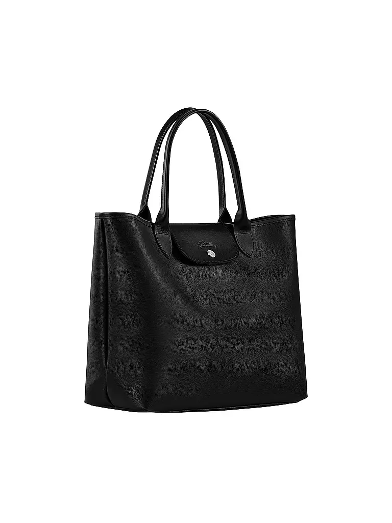 LONGCHAMP | Le Pliage City Henkeltasche, Black | dunkelblau