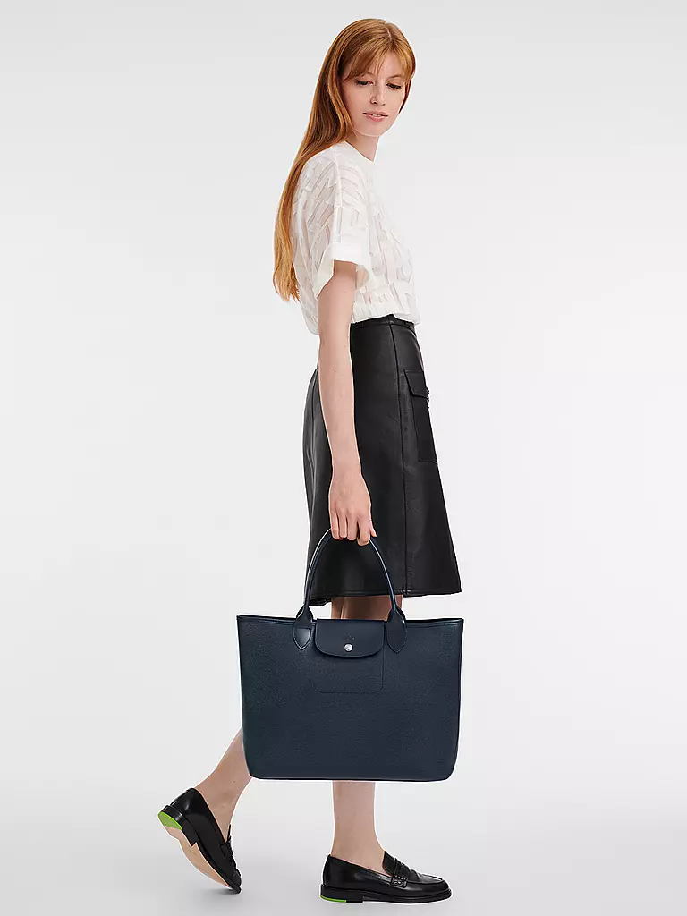 LONGCHAMP | Le Pliage City Henkeltasche, Navy | dunkelblau