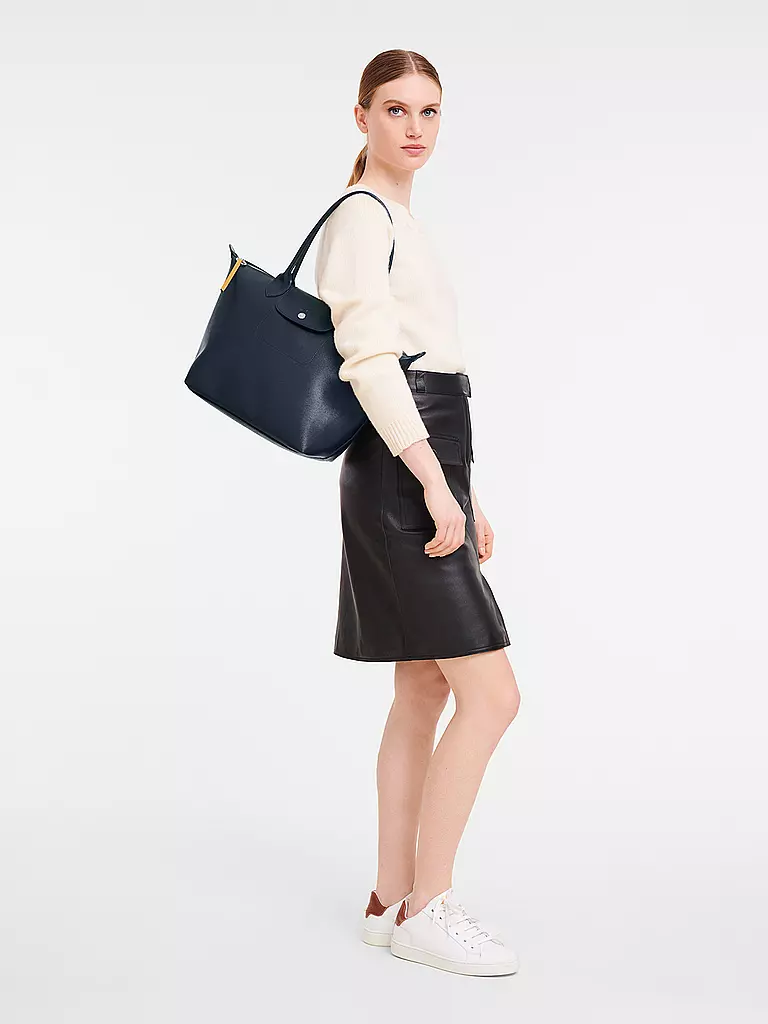 LONGCHAMP | Le Pliage City Shopper Medium, Navy | dunkelblau