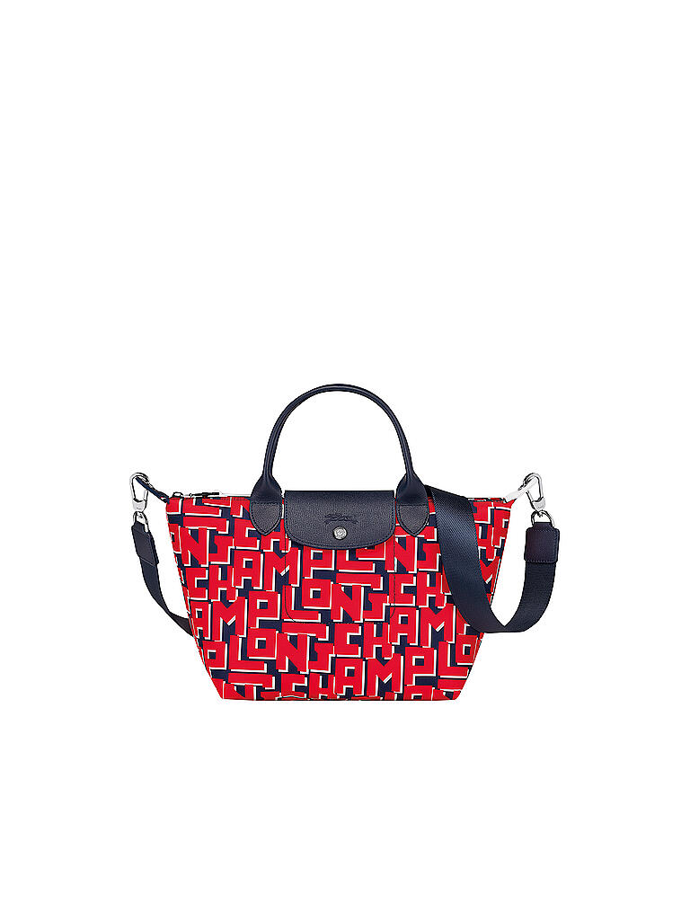 LONGCHAMP | Le Pliage Collection Handtasche S, Navy / Red | blau