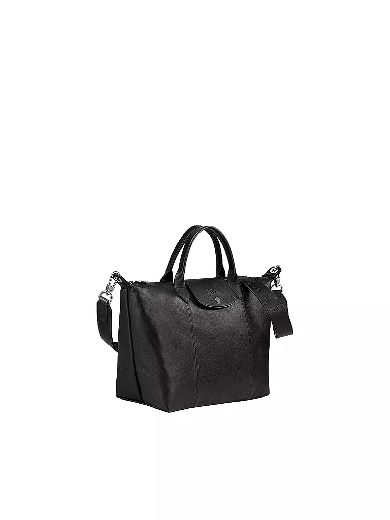 LONGCHAMP | Le Pliage Cuir Handtasche, Black | schwarz