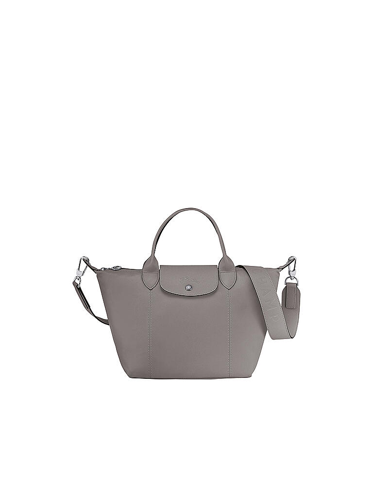 LONGCHAMP | Le Pliage Cuir Handtasche, Turtle Dove | grau