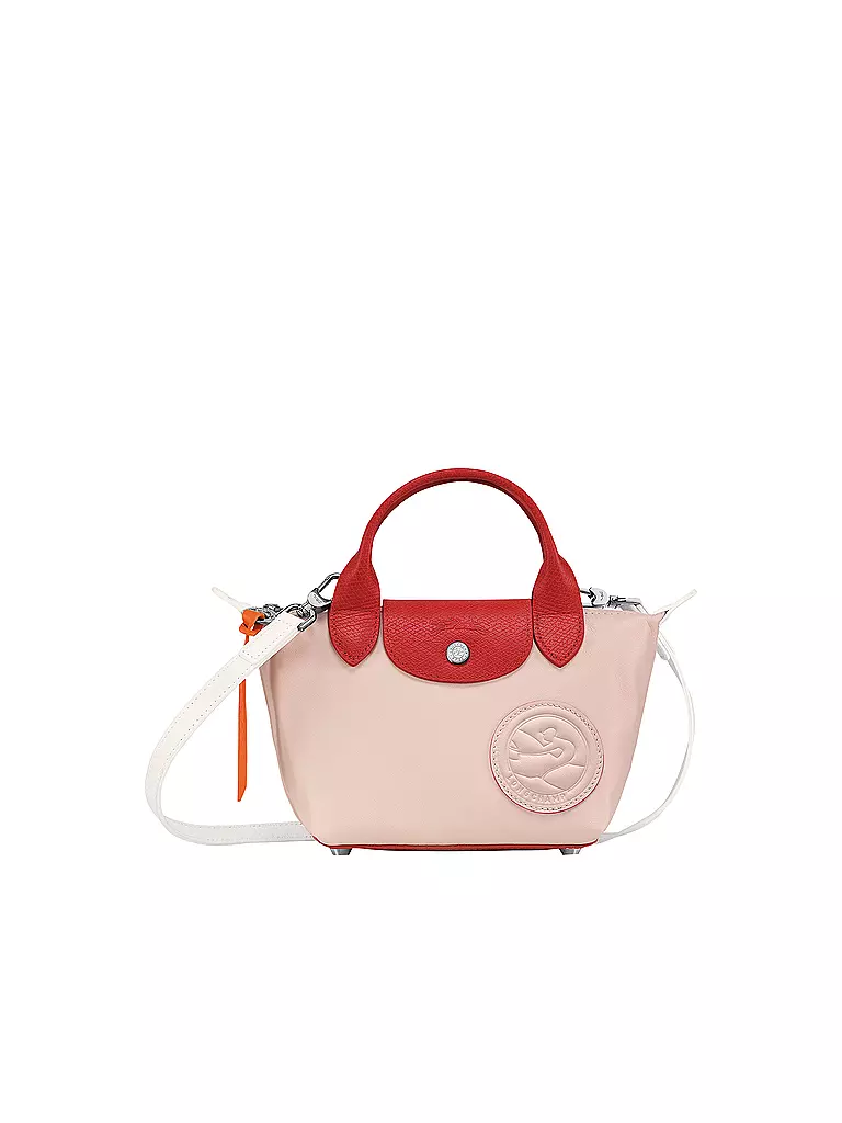 LONGCHAMP | Le Pliage Cuir Handtasche X-Small, Pale Pink | rosa