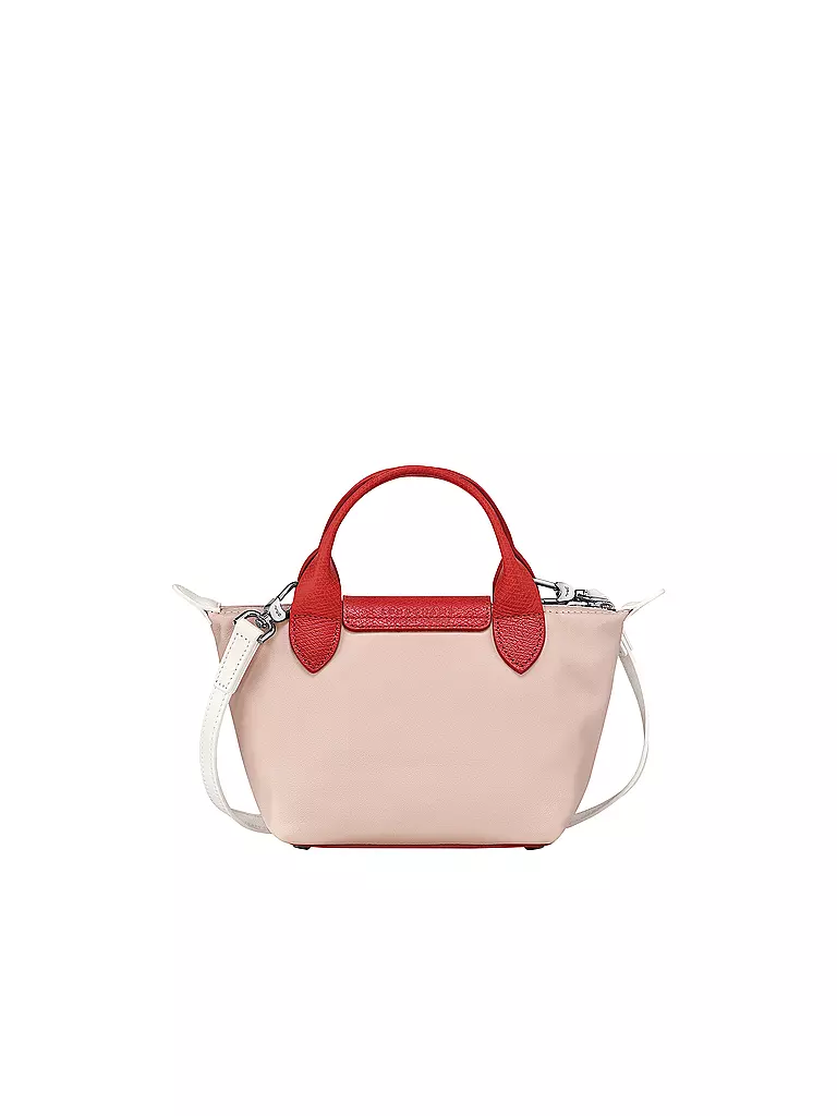 LONGCHAMP | Le Pliage Cuir Handtasche X-Small, Pale Pink | rosa