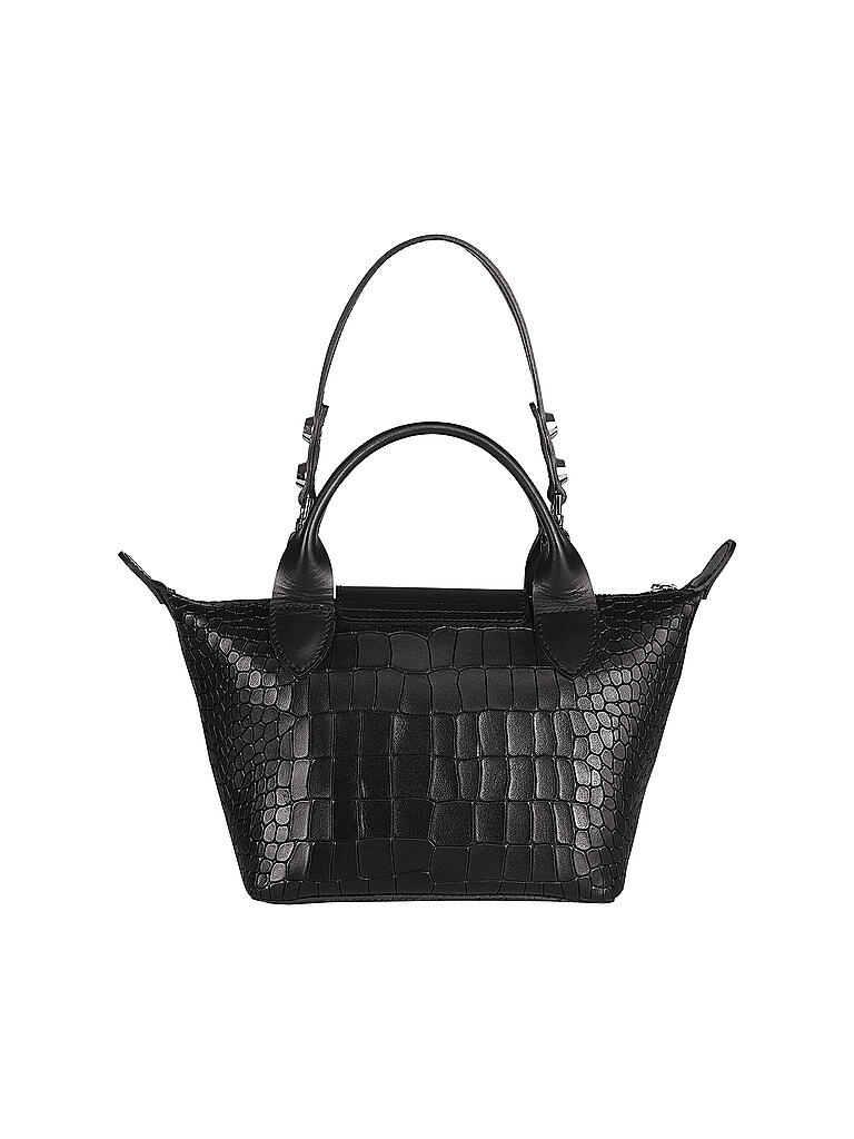 LONGCHAMP | Le Pliage Cuir Handtasche XS, Black  | schwarz