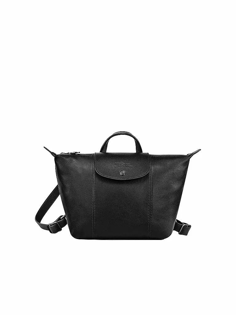 LONGCHAMP | Le Pliage Cuir Rucksack, Black | schwarz