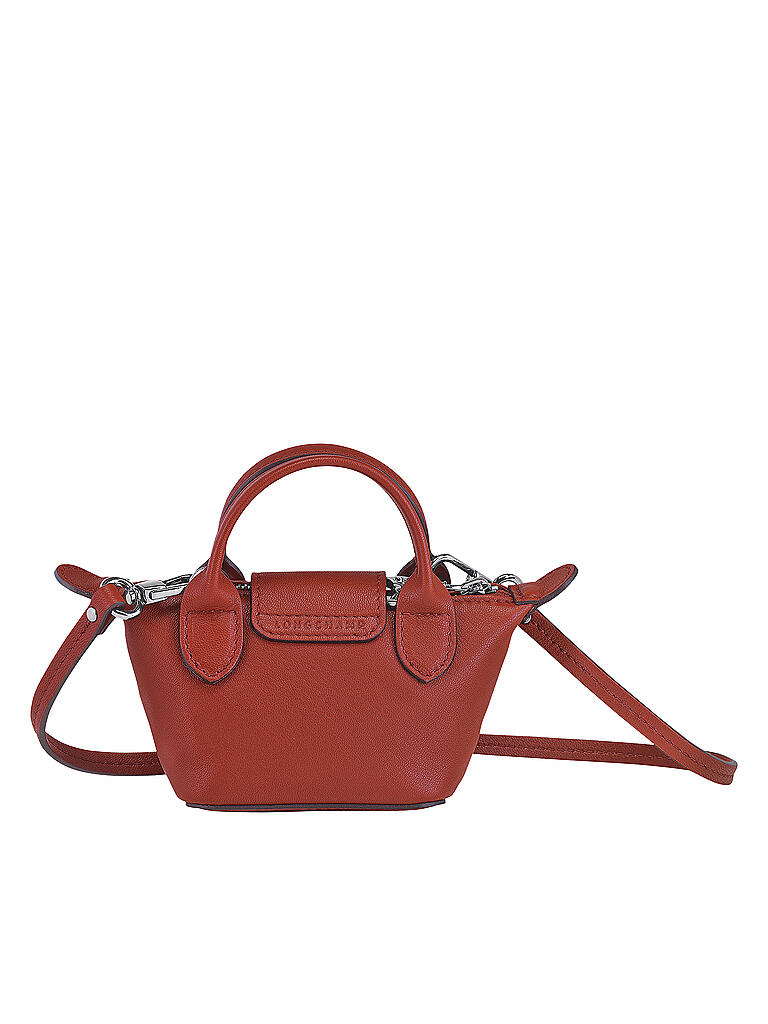 LONGCHAMP Le Pliage Cuir Umhängetasche XS, Sienna rot