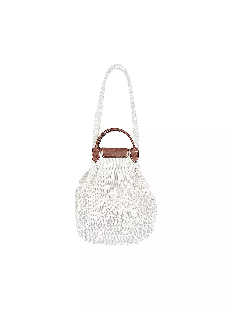 LONGCHAMP | Le Pliage Filet Collection Handtasche, Ecru | lila