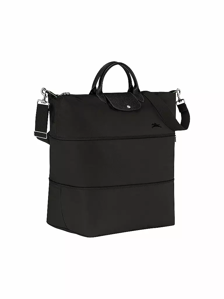 LONGCHAMP | Le Pliage Green Erweiterbare Reisetasche, Black | grau