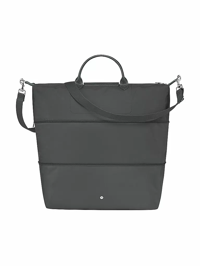 LONGCHAMP | Le Pliage Green Erweiterbare Reisetasche, Graphite | grau