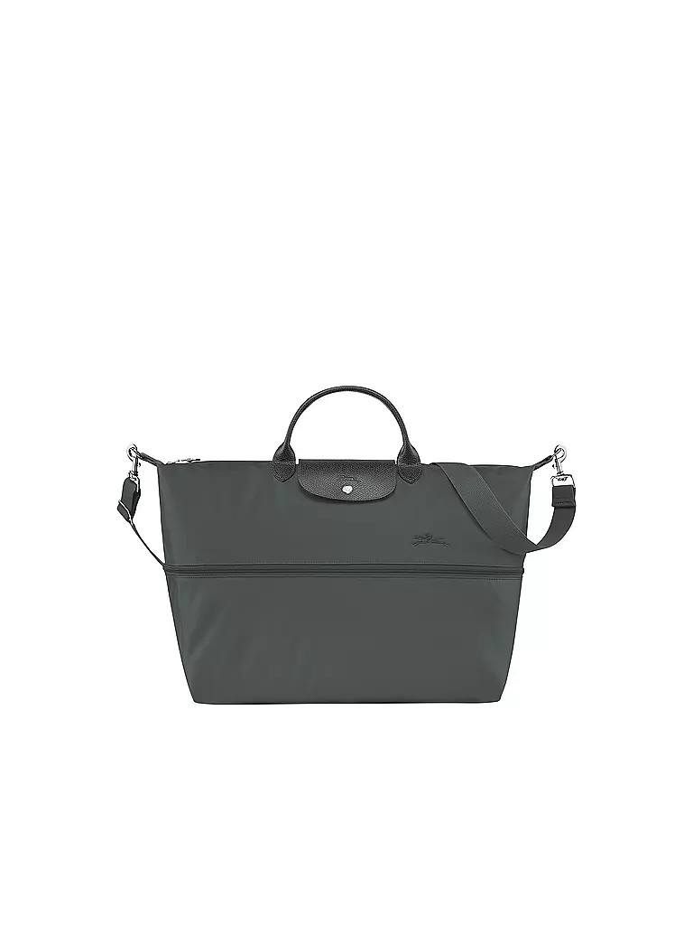 LONGCHAMP | Le Pliage Green Erweiterbare Reisetasche, Graphite | grau