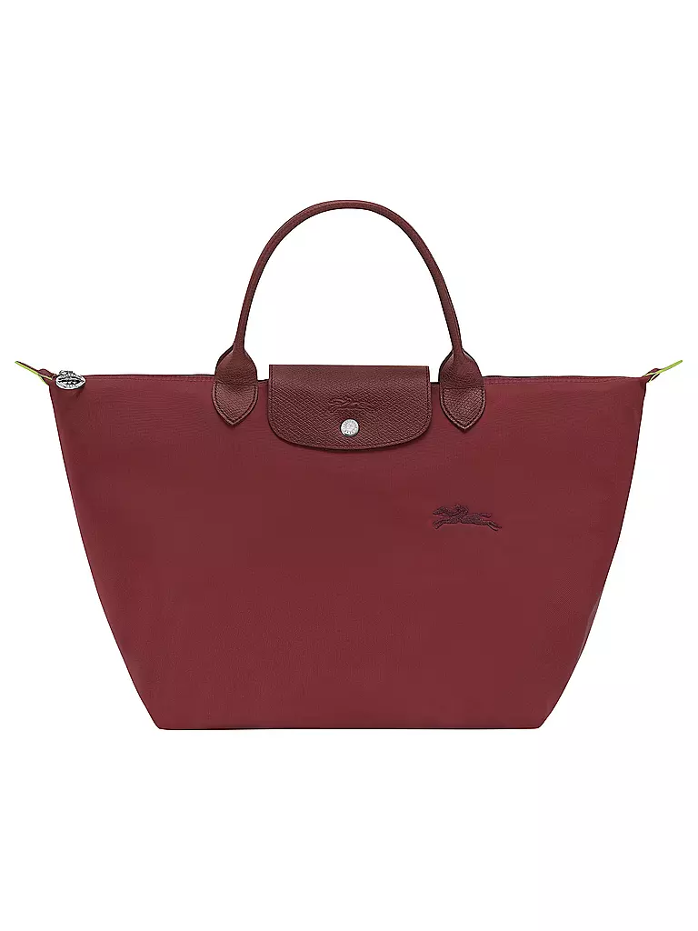 LONGCHAMP | Le Pliage Green Handtasche Medium, Grenade | dunkelrot