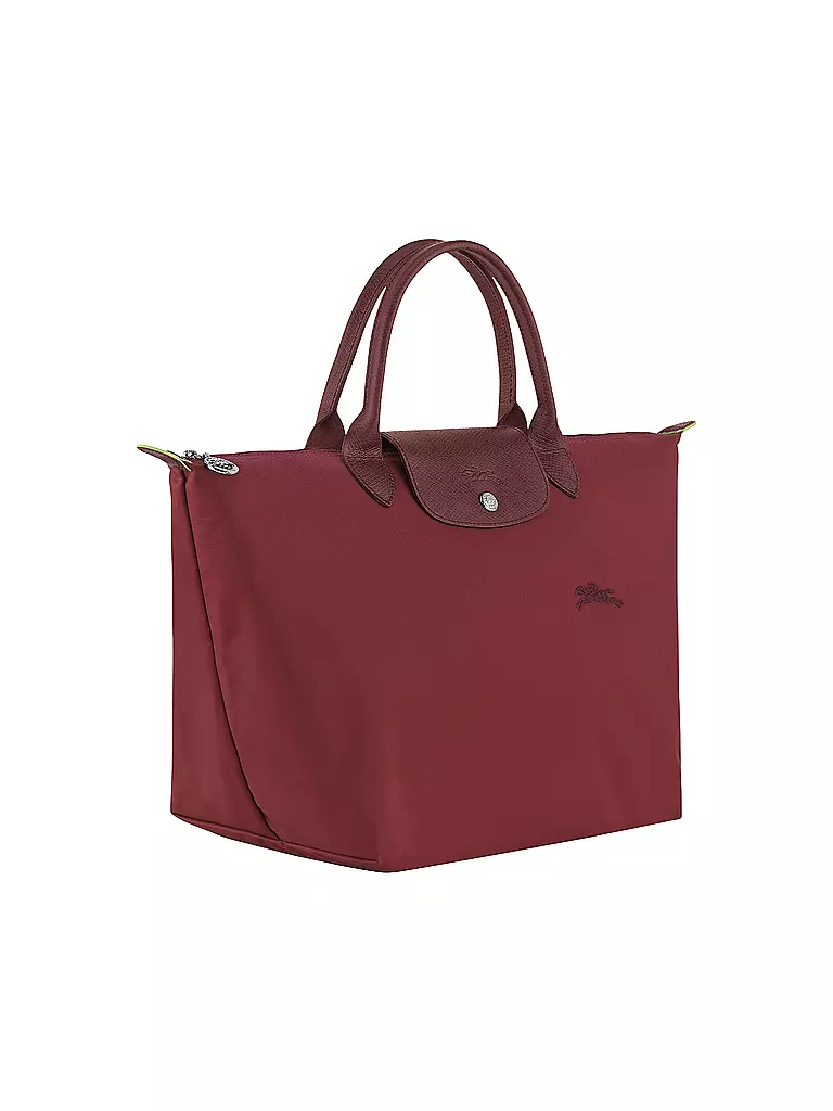LONGCHAMP | Le Pliage Green Handtasche Medium, Grenade | dunkelrot