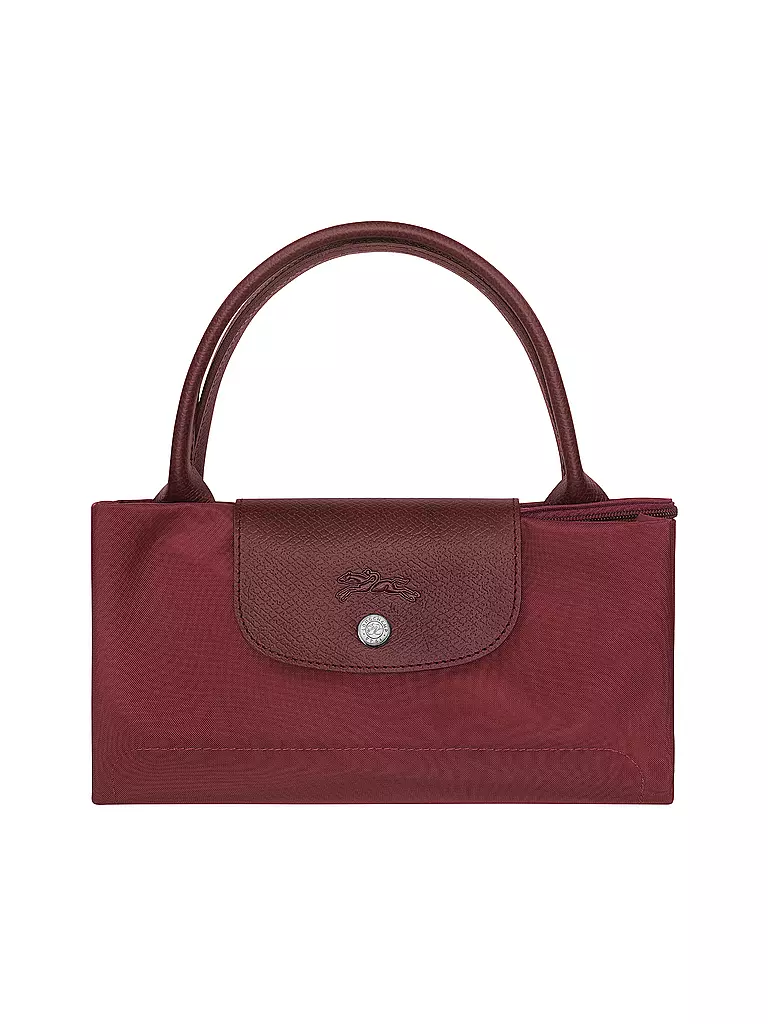 LONGCHAMP | Le Pliage Green Handtasche Medium, Grenade | dunkelrot
