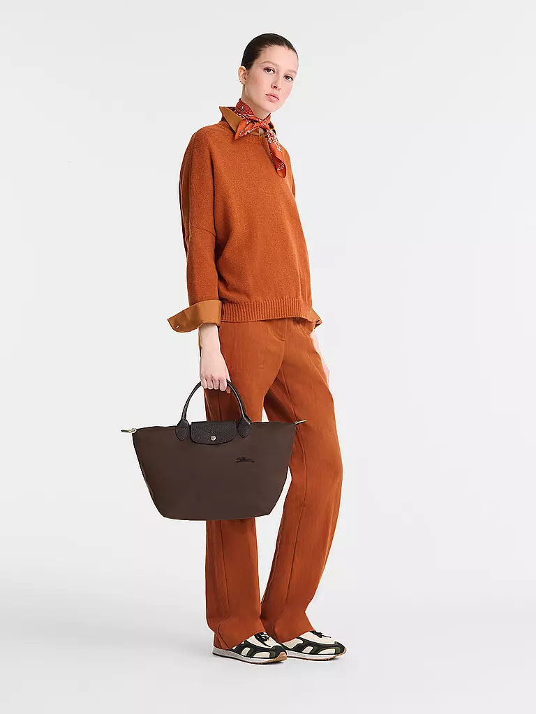 LONGCHAMP | Le Pliage Green Handtasche Medium, Moka | braun