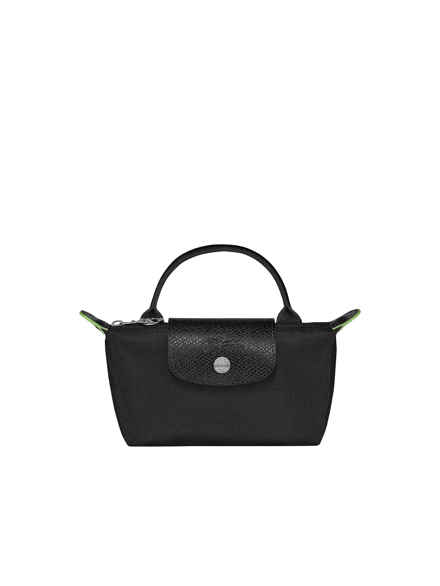 LONGCHAMP | Le Pliage Green Pochette mit Henkel, Artichaut | schwarz