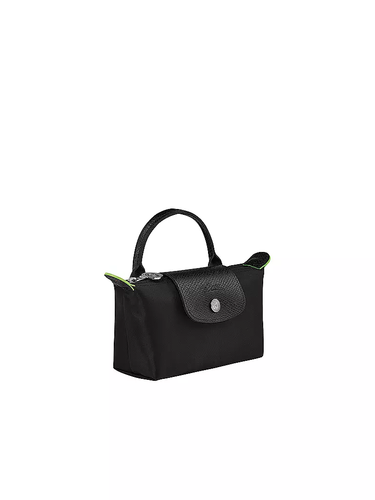 LONGCHAMP | Le Pliage Green Pochette mit Henkel, Black | schwarz