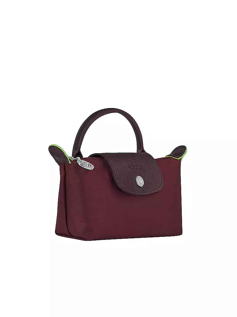 LONGCHAMP | Le Pliage Green Pochette mit Henkel, Bordeaux | dunkelrot