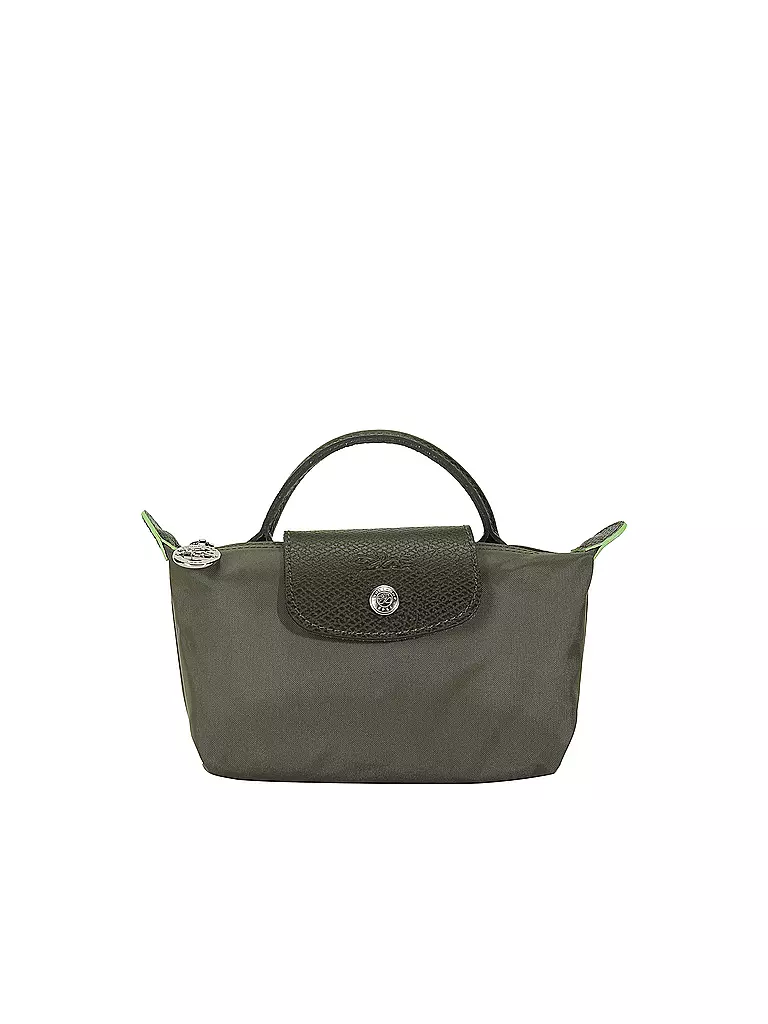 LONGCHAMP | Le Pliage Green Pochette mit Henkel, Fichte | olive