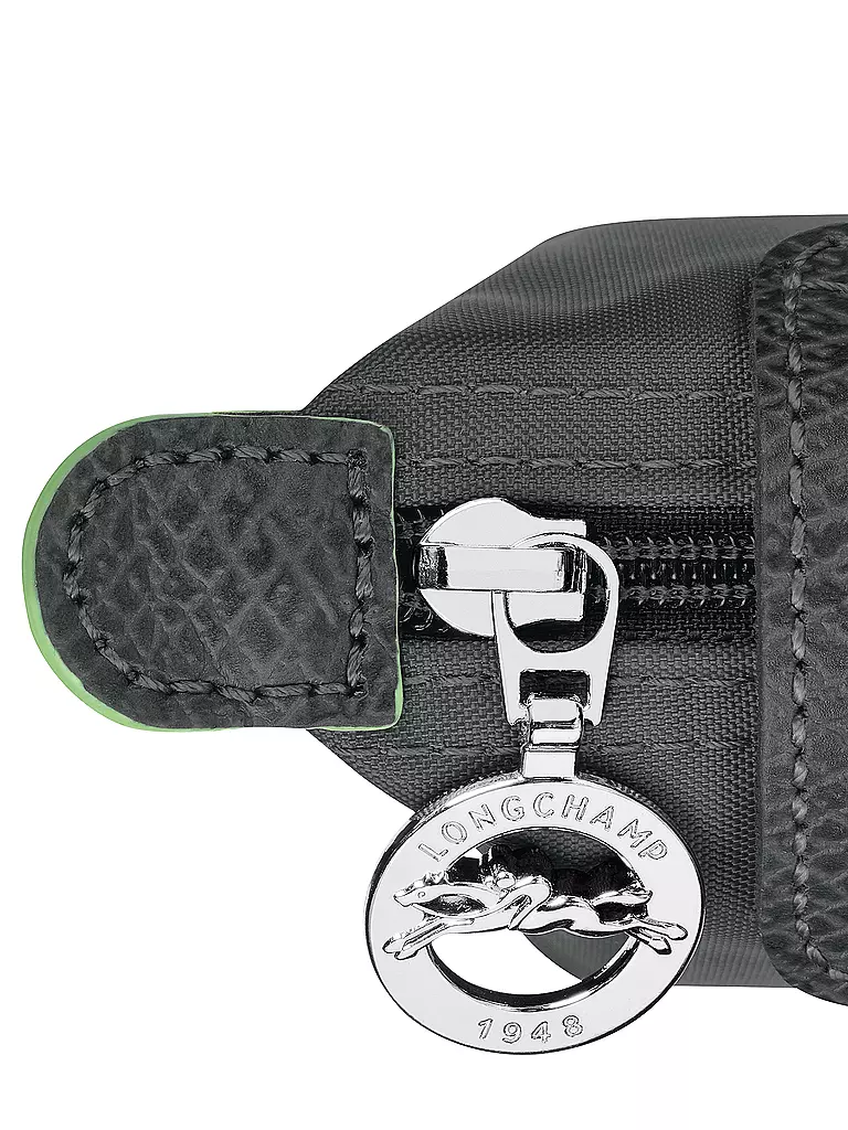 LONGCHAMP | Le Pliage Green Pochette mit Henkel, Graphite | grau