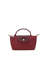 LONGCHAMP | Le Pliage Green Pochette mit Henkel , Terre | dunkelrot