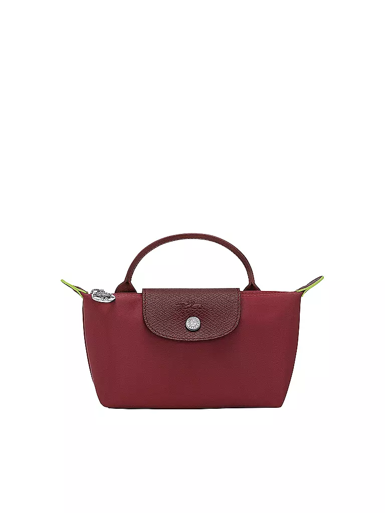 LONGCHAMP | Le Pliage Green Pochette mit Henkel, Grenade | dunkelrot
