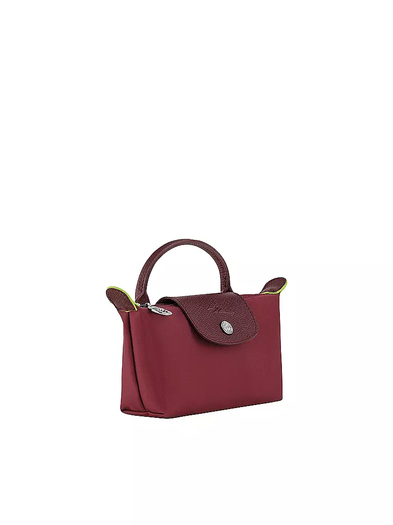 LONGCHAMP | Le Pliage Green Pochette mit Henkel, Grenade | dunkelrot
