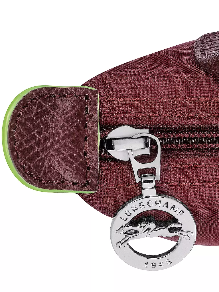 LONGCHAMP | Le Pliage Green Pochette mit Henkel, Grenade | dunkelrot