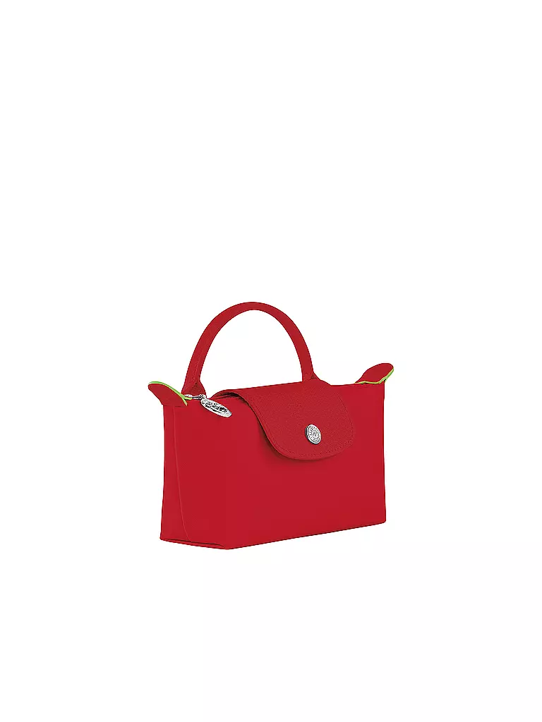 LONGCHAMP | Le Pliage Green Pochette mit Henkel, Tomate | rot