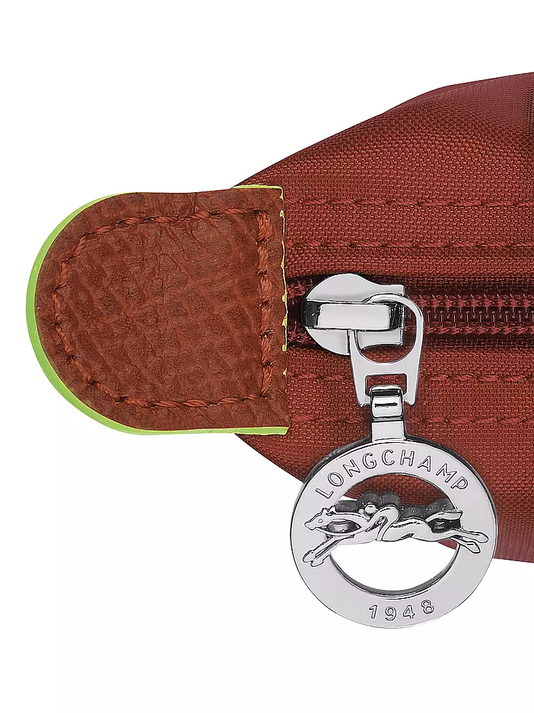 LONGCHAMP | Le Pliage Green Pochette mit Henkel chataigne | grün