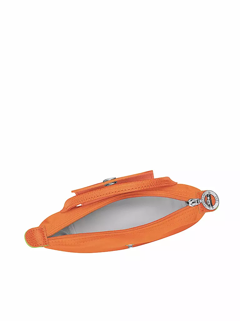 LONGCHAMP | Le Pliage Green Pochette mit Henkel orange | braun