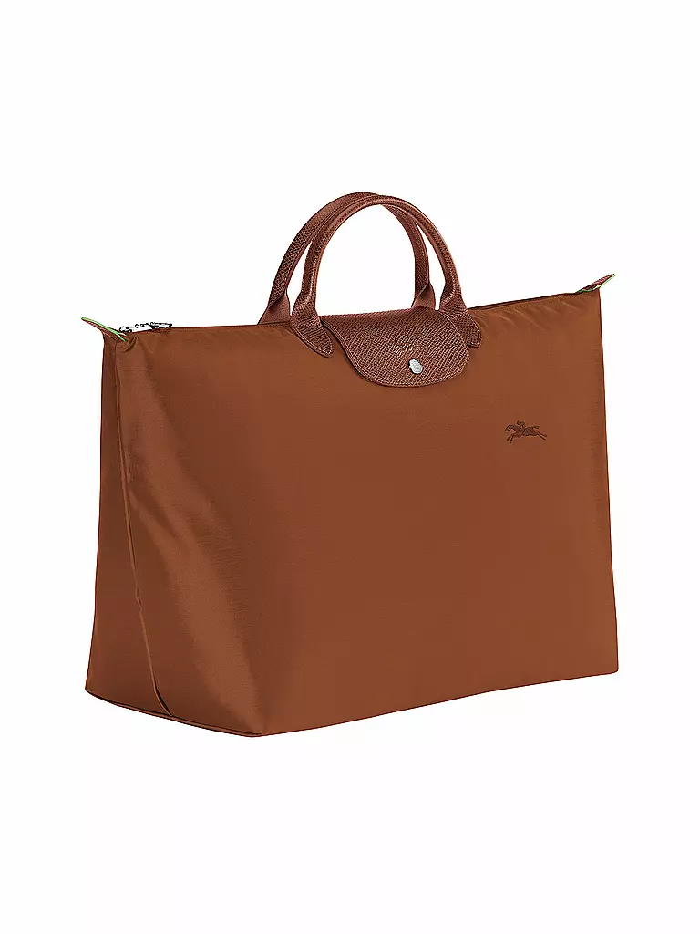 LONGCHAMP | Le Pliage Green Reisetasche Small, Cognac | braun