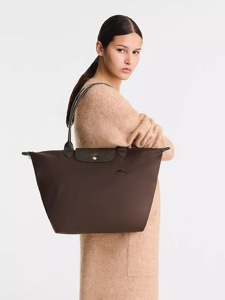 LONGCHAMP | Le Pliage Green Shopper Large, Moka | braun