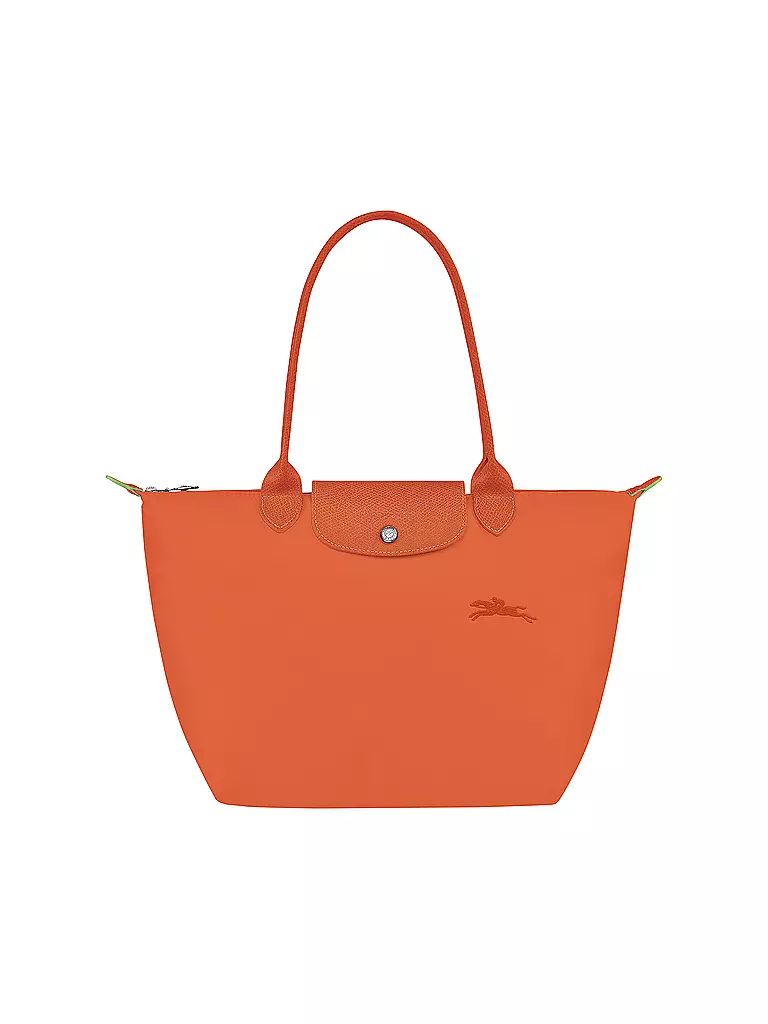 LONGCHAMP | Le Pliage Green Shopper Medium, Carrot | orange