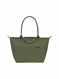 LONGCHAMP | Le Pliage Green Shopper Medium, Grenade | olive