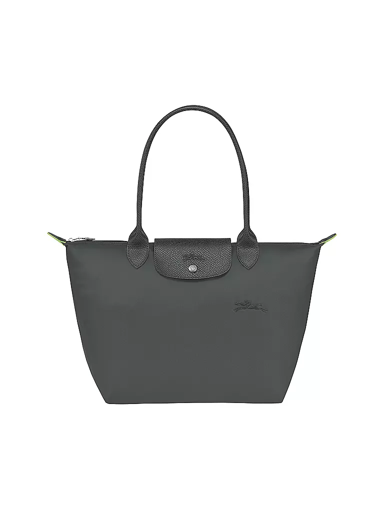 LONGCHAMP | Le Pliage Green Shopper Medium, Graphite | grau