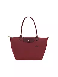 LONGCHAMP | Le Pliage Green Shopper Medium, Grenade | dunkelrot