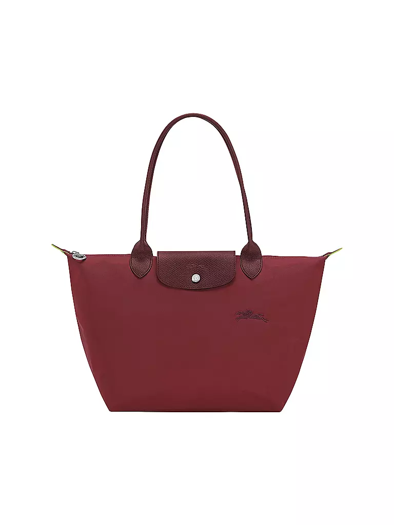 LONGCHAMP | Le Pliage Green Shopper Medium, Grenade | dunkelrot