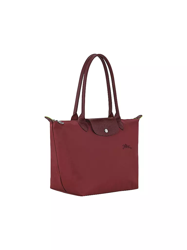 LONGCHAMP | Le Pliage Green Shopper Medium, Grenade | dunkelrot