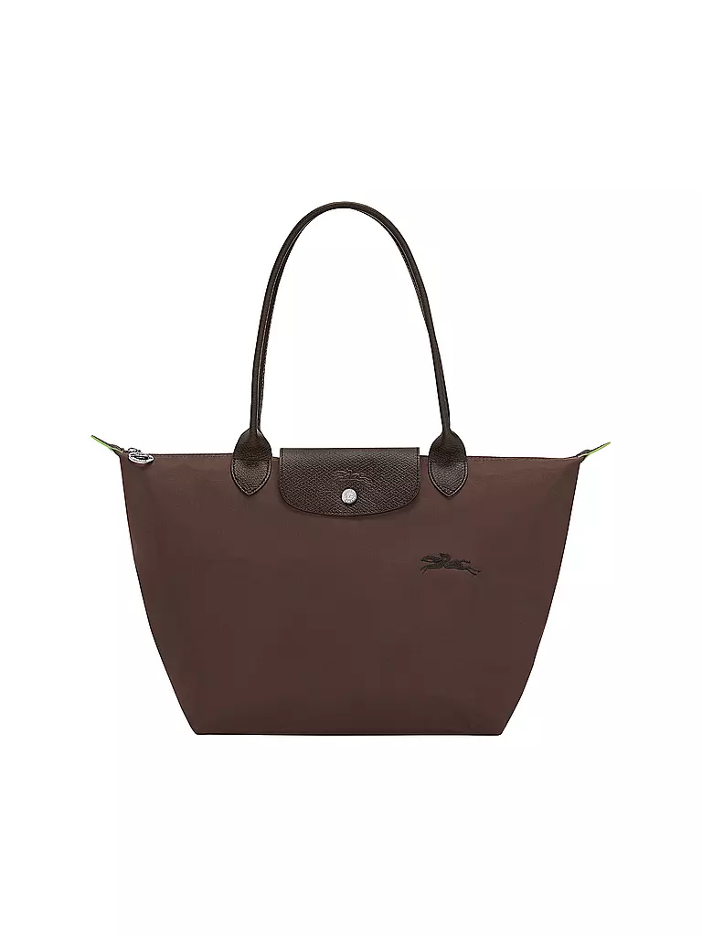 LONGCHAMP | Le Pliage Green Shopper Medium, Moka | braun
