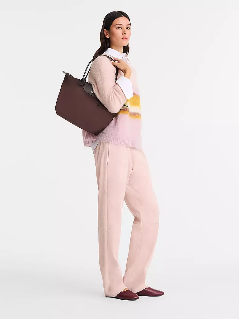 LONGCHAMP | Le Pliage Green Shopper Medium, Moka | braun