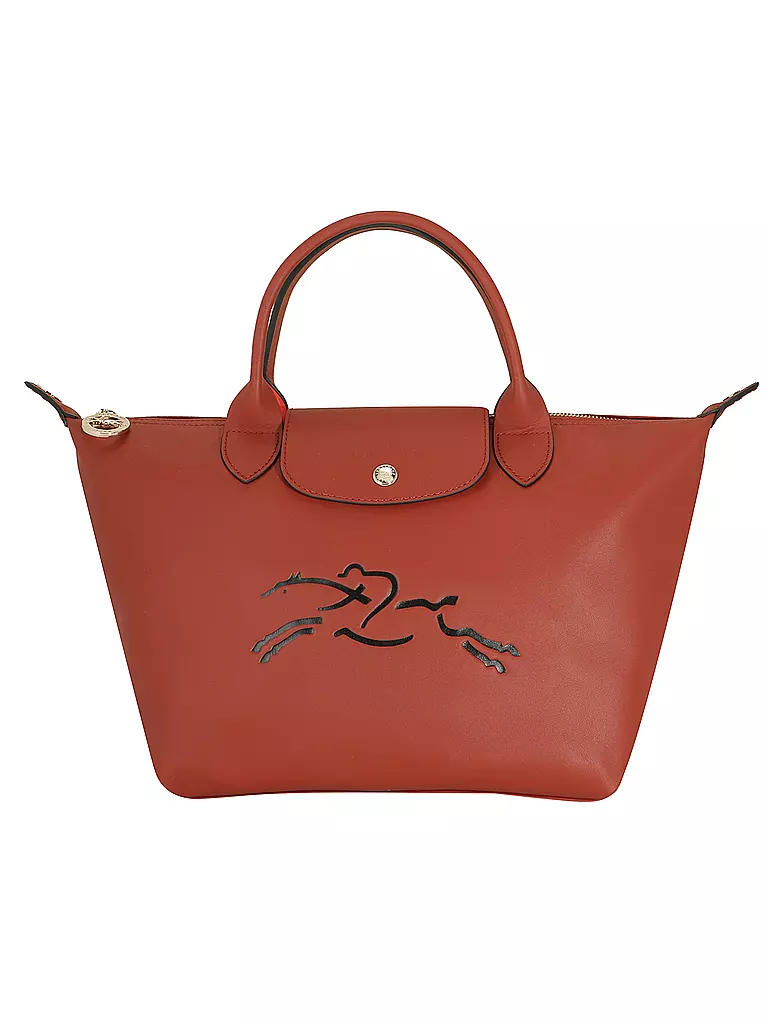 LONGCHAMP | Le Pliage Jockey Handtasche Small, Acajou | rot