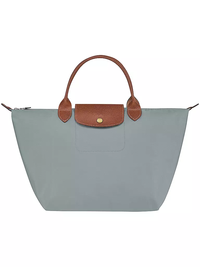 LONGCHAMP | Le Pliage Original Handtasche Medium, Acier | hellgrau